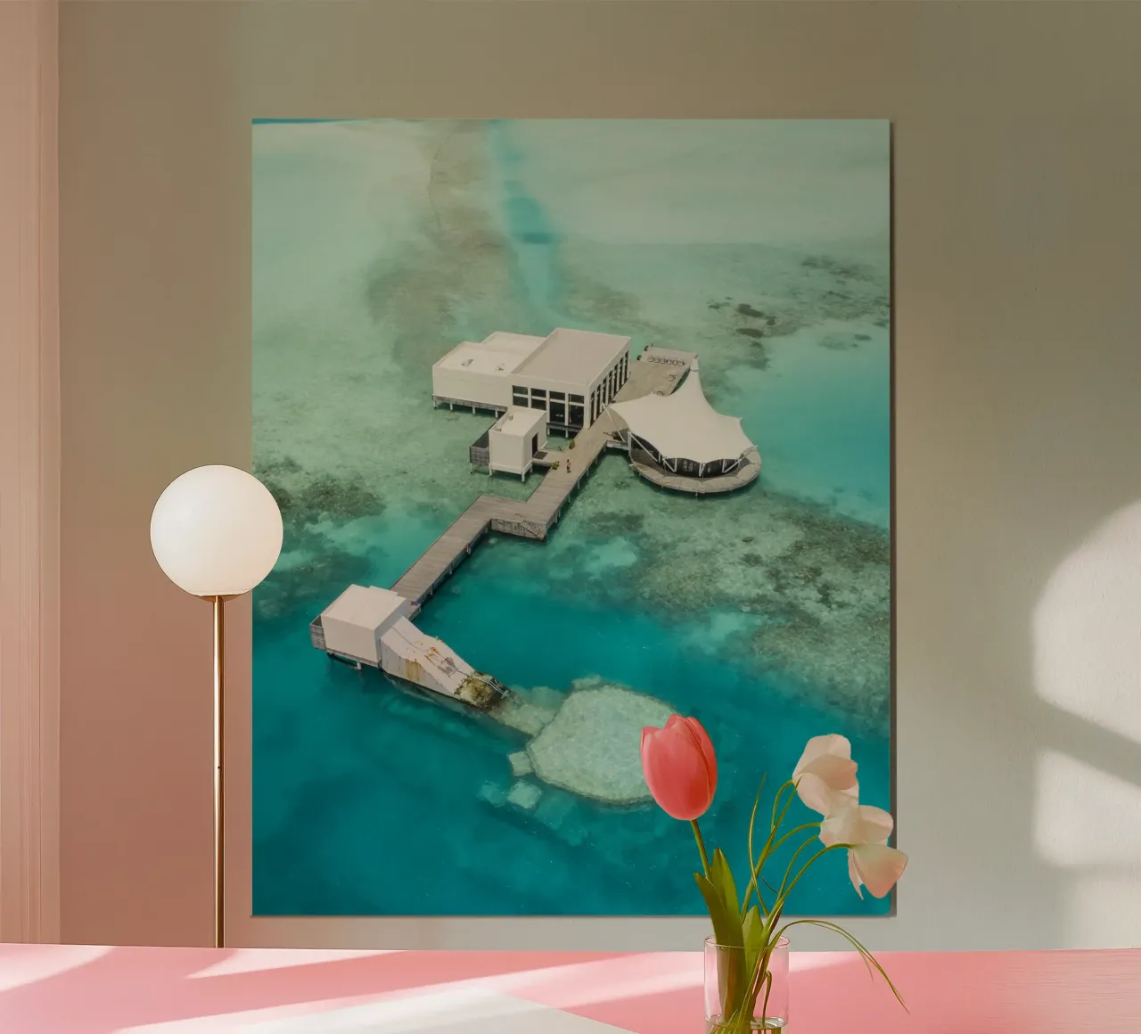 Architettura della fuga poster con telaio in plastica da PhotoVibe Decor