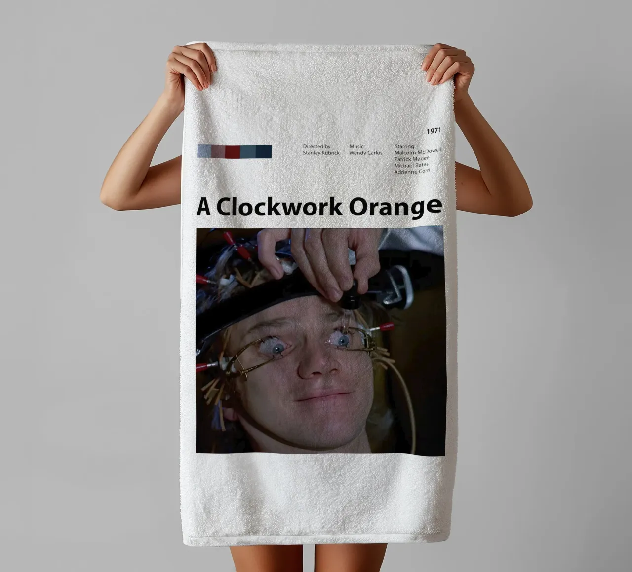 A Clockwork Orange towel by 🎞 The Movie Wall