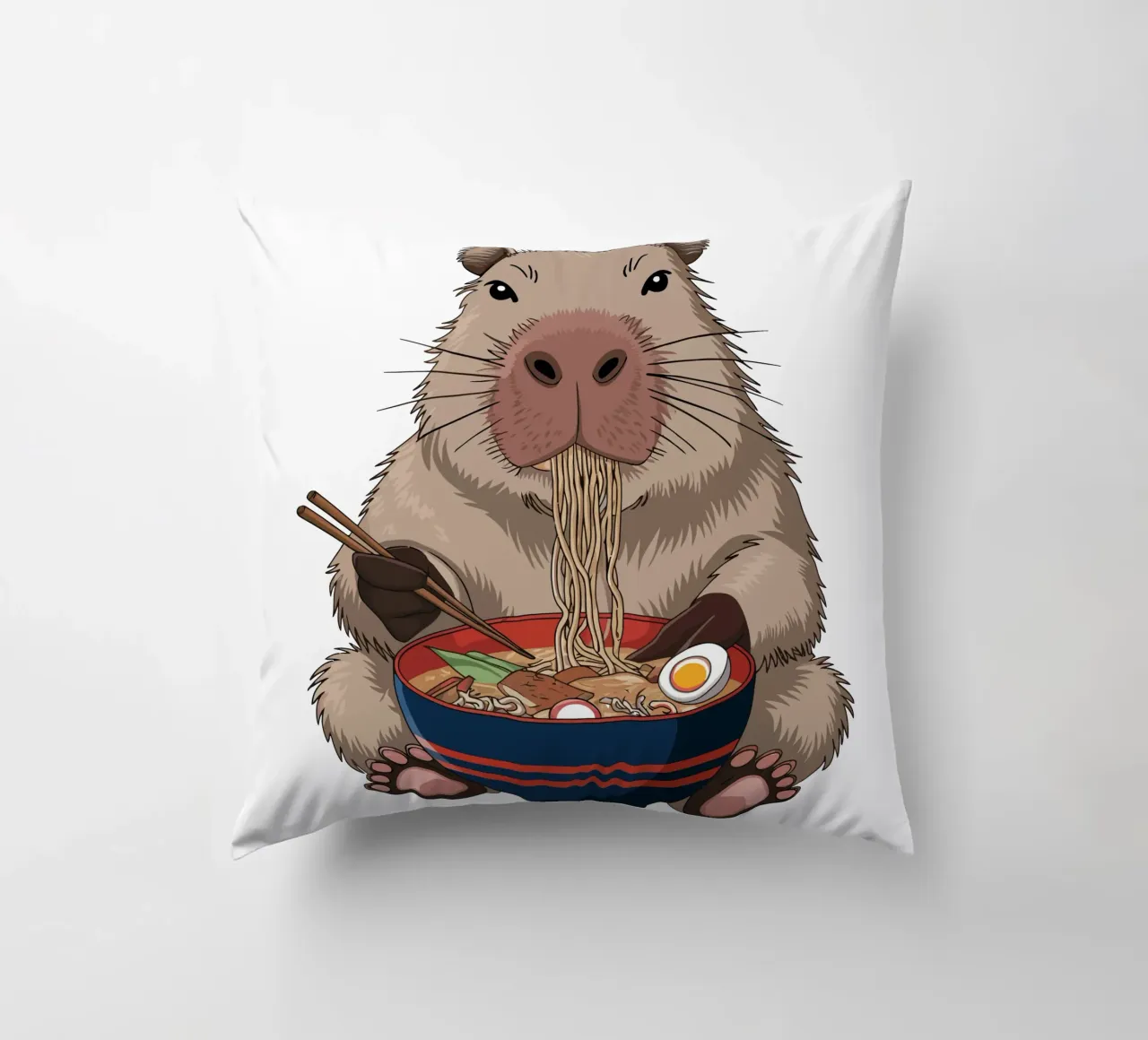 Capy & Bara Nudelfreak cuscino da Capy & Bara