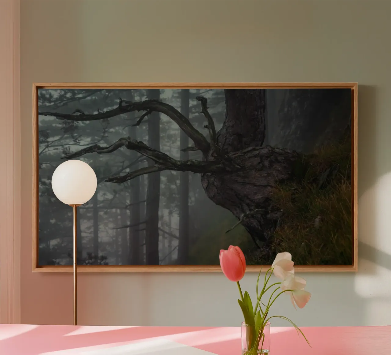 Sussurri di sentieri d'autunno tela con Cornice a cassetta da PhotoVibe Decor