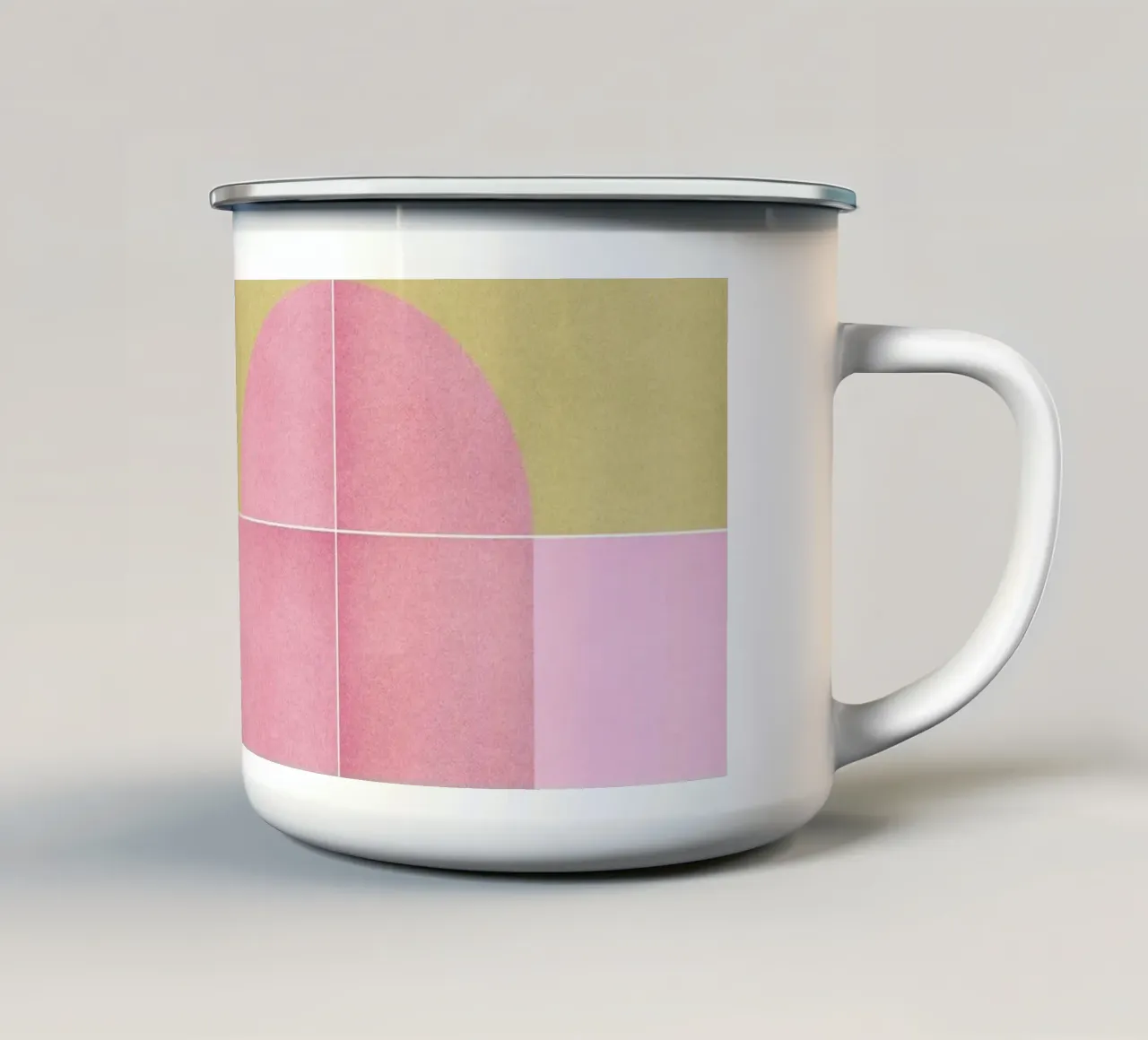 Retro Tiles 15 tazza in smalto da designdn