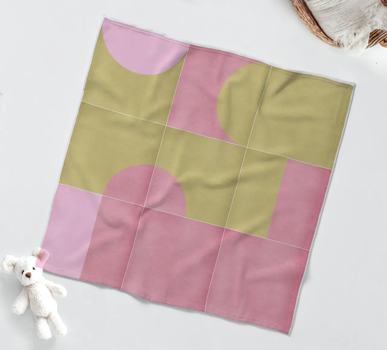 Retro Tiles 15 coperta in pile da designdn