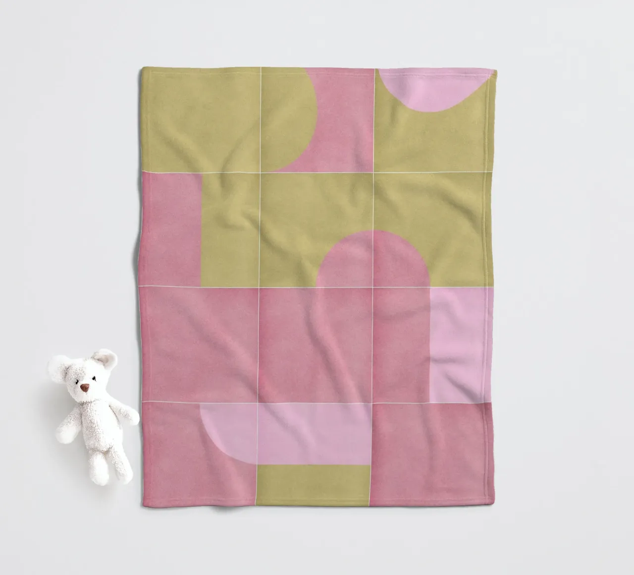 Retro Tiles 15 coperta in pile da designdn