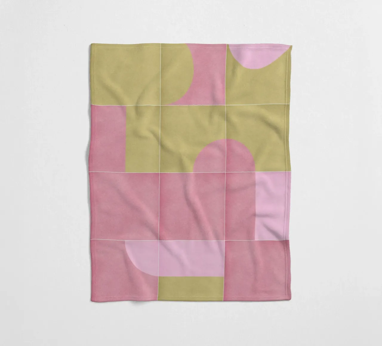 Retro Tiles 15 coperta in pile da designdn