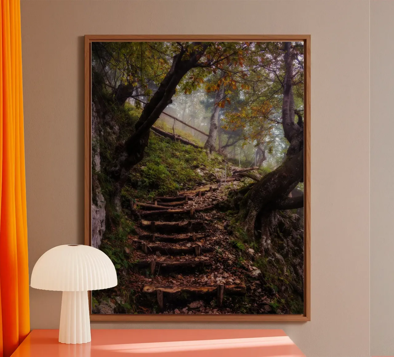 Sussurri di sentieri d'autunno alluminio dibond da PhotoVibe Decor