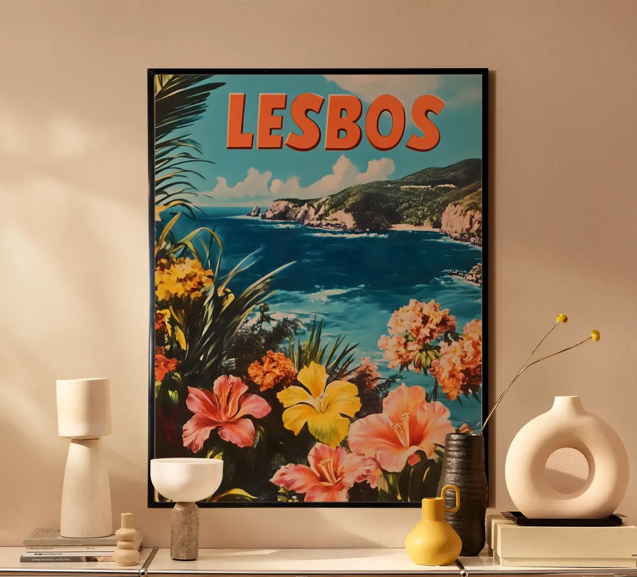 Poster di viaggio vintage di Lesbo poster da Vintage Travel Art