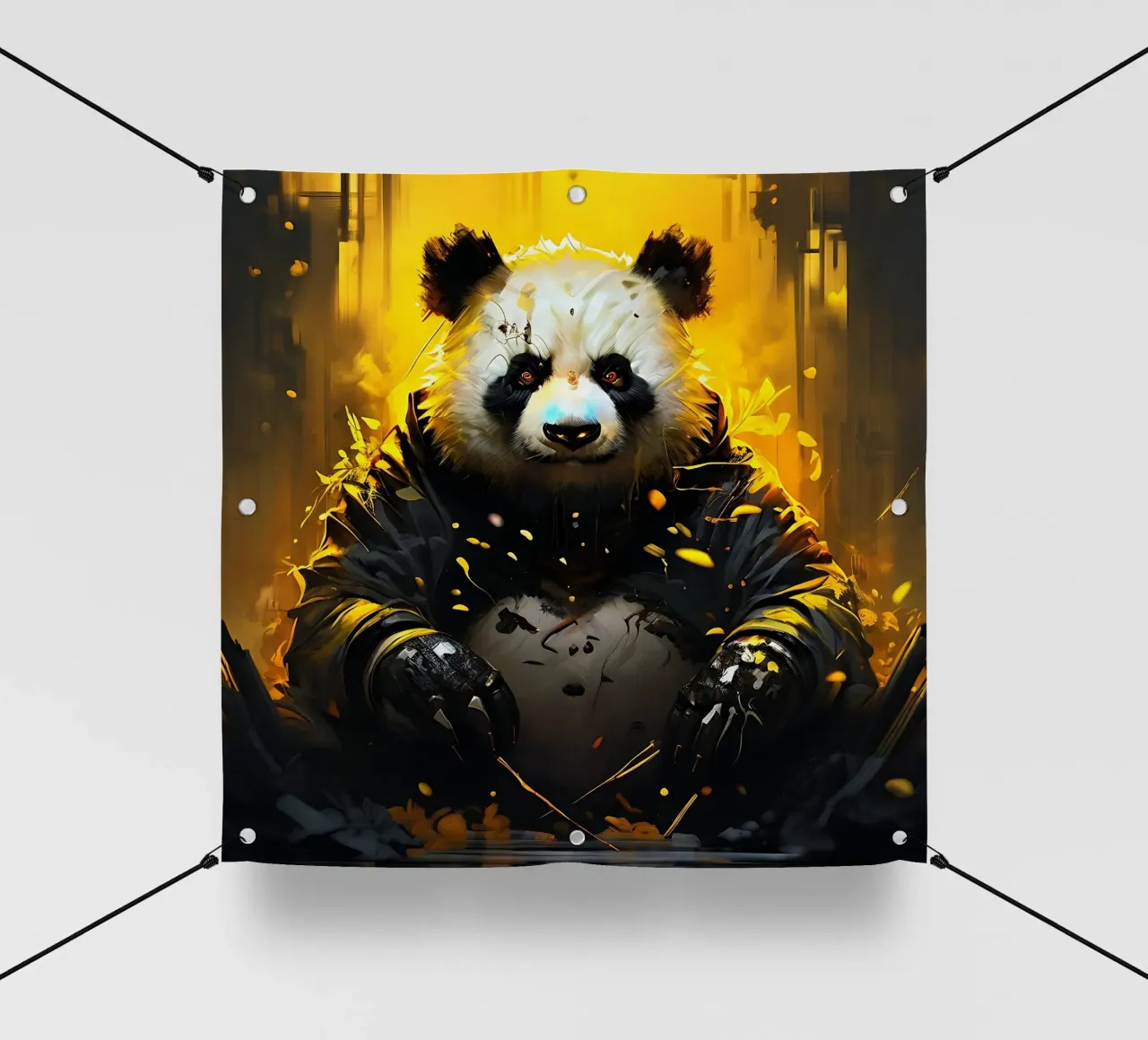 Panda_style_G_1 telo in pvc da Tierisch bunt by LK