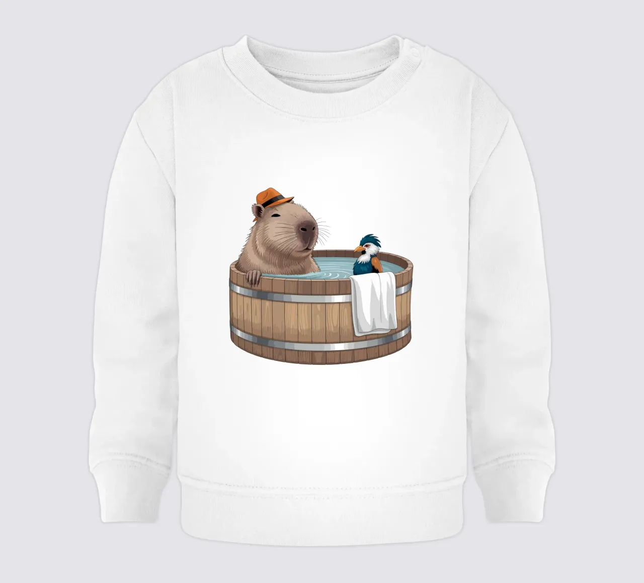 Capy & Bara beim Plantschen felpa neonato da Shirtfantastisch