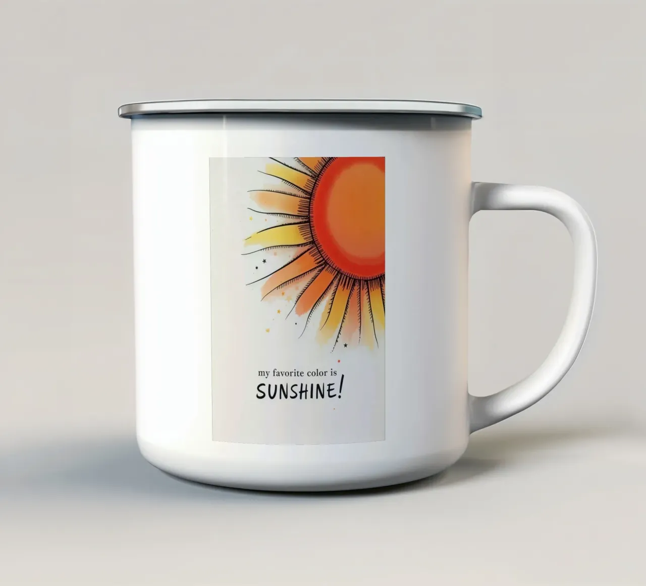 Sunshine tazza in smalto da 20 Farben