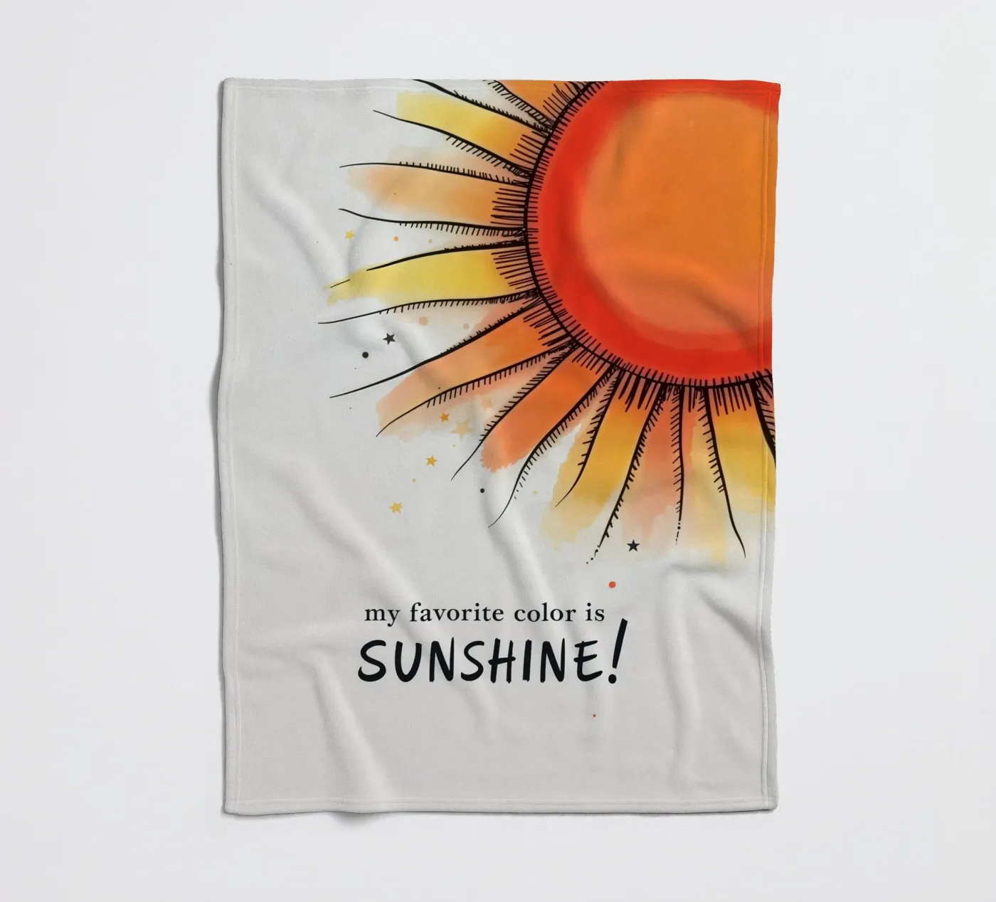 Sunshine fleecedeken van 20 Farben