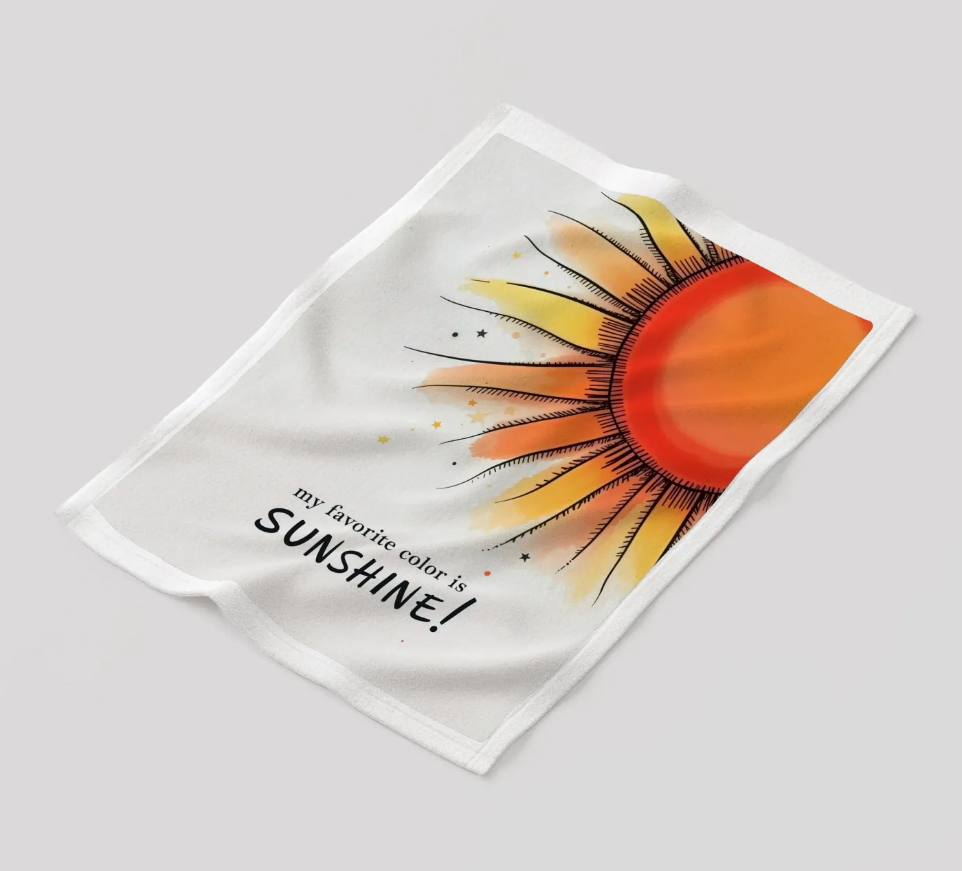 Sunshine fleecedeken van 20 Farben
