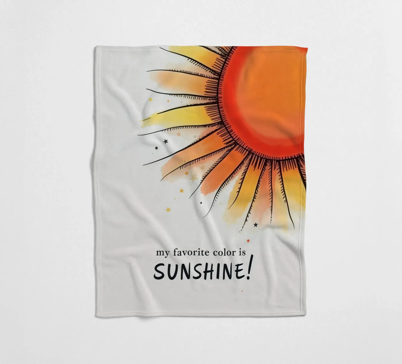 Sunshine fleecedeken van 20 Farben