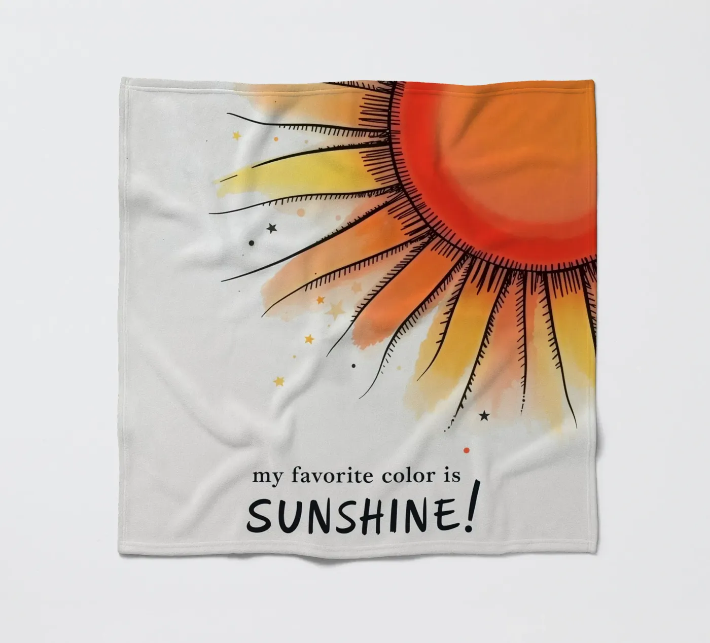 Sunshine fleecedeken van 20 Farben
