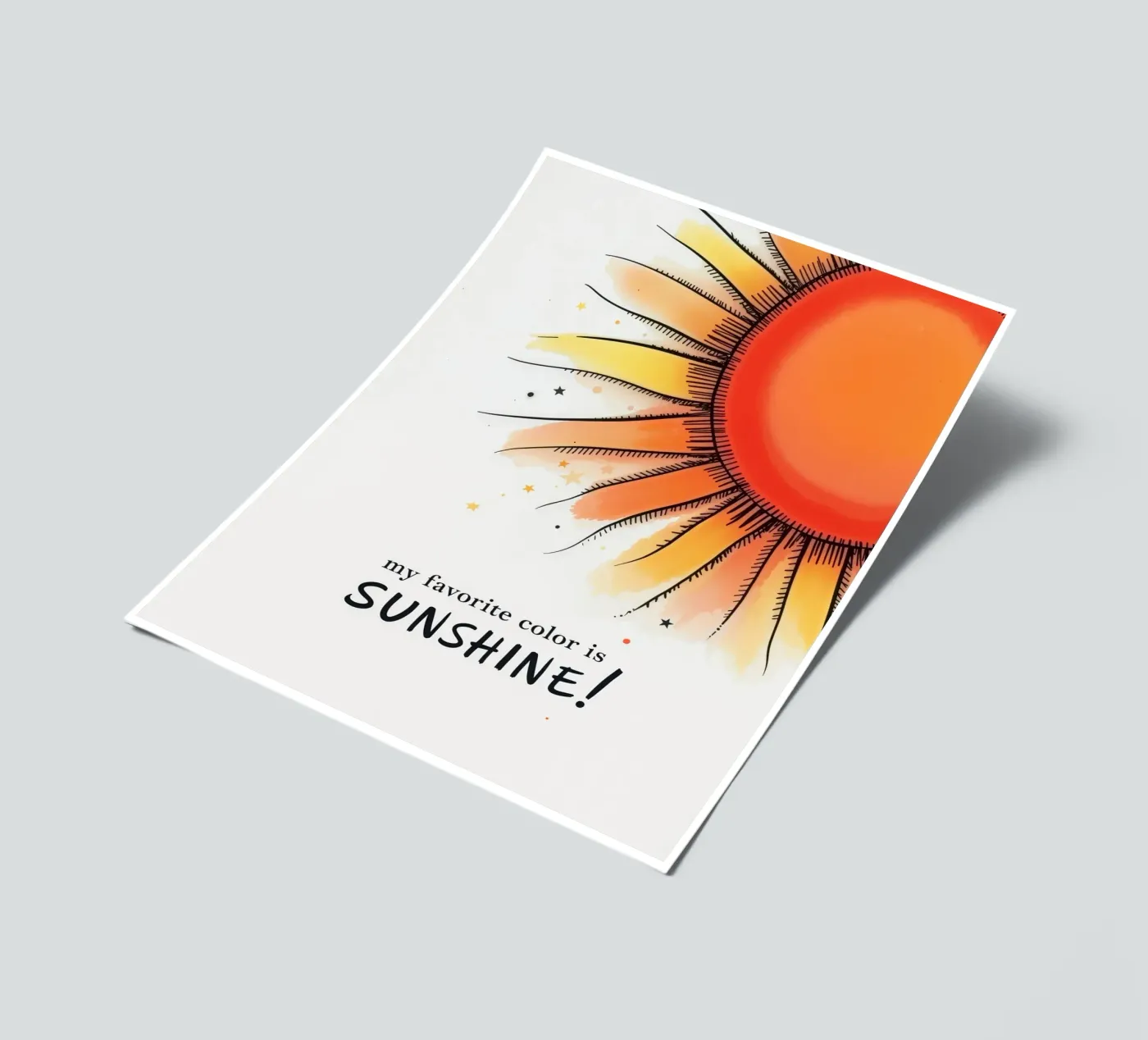 Sunshine sticker sheet by 20 Farben
