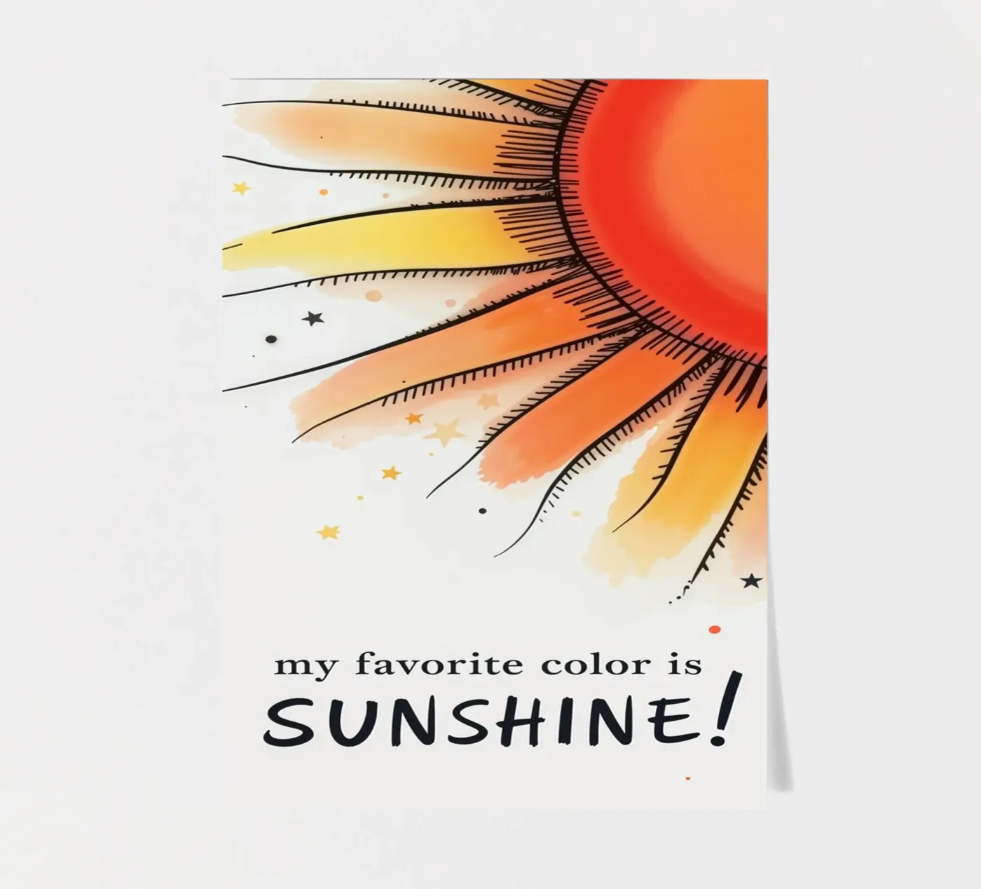 Sunshine sticker sheet by 20 Farben
