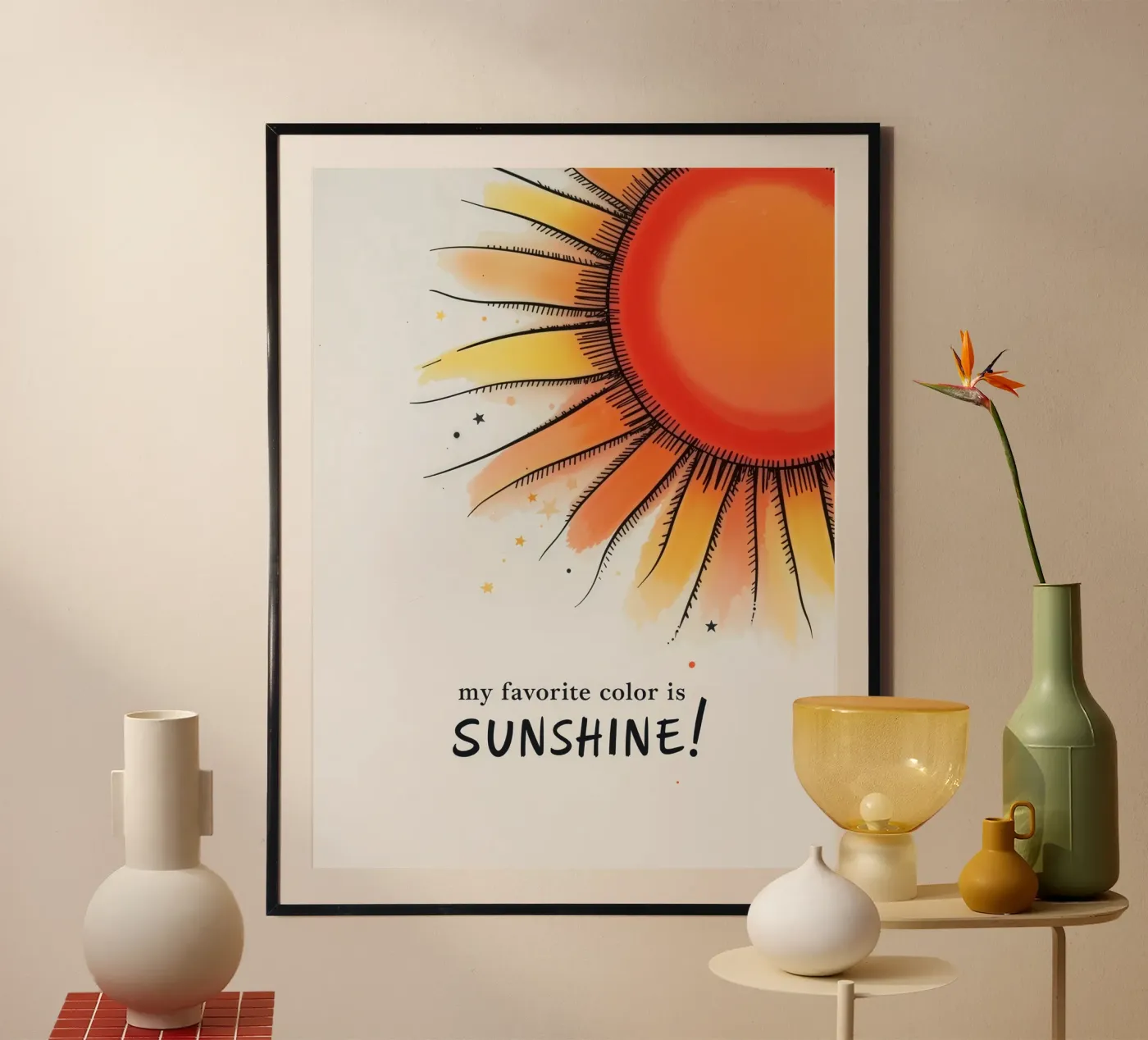 Sunshine poster van 20 Farben
