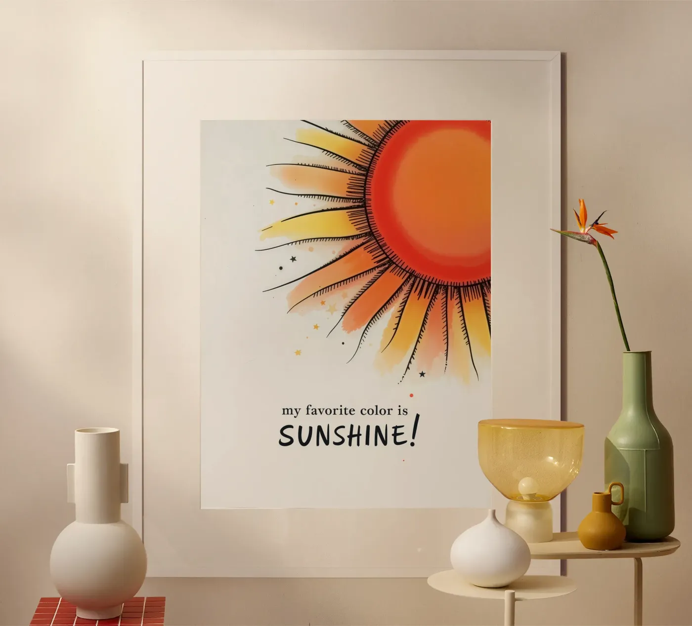 Sunshine poster van 20 Farben
