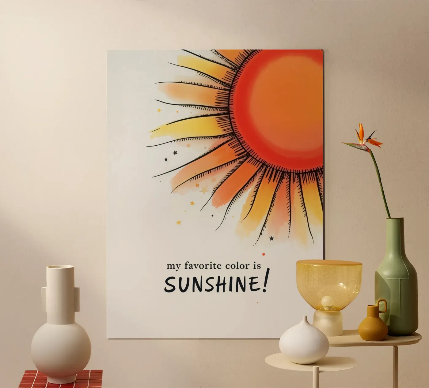 Sunshine poster van 20 Farben