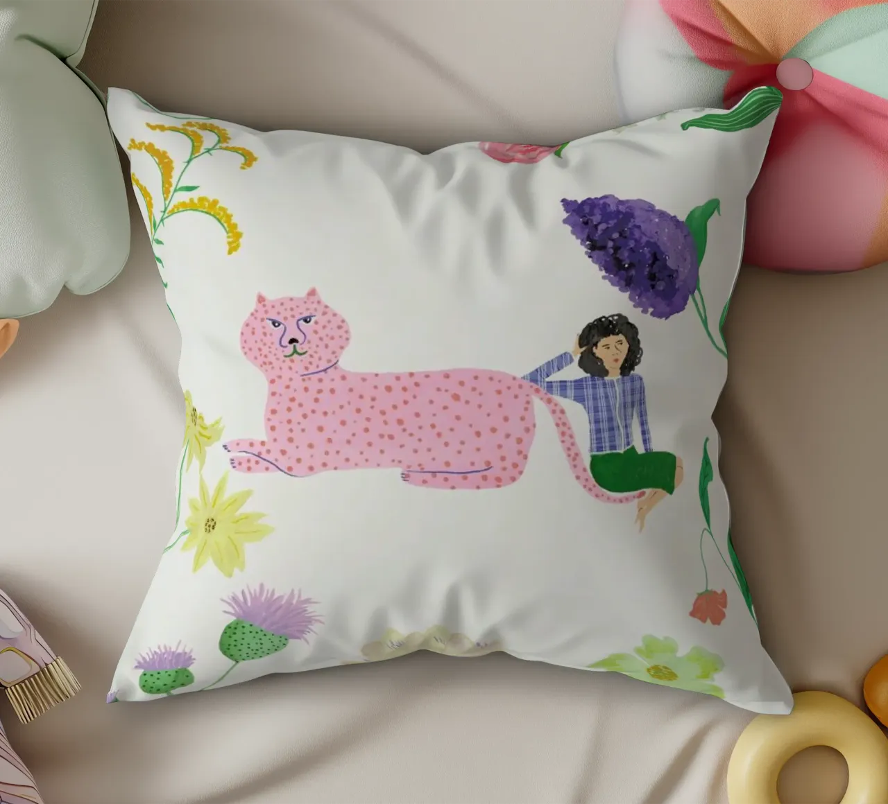 Daydreaming cuscino da Atelier Mave