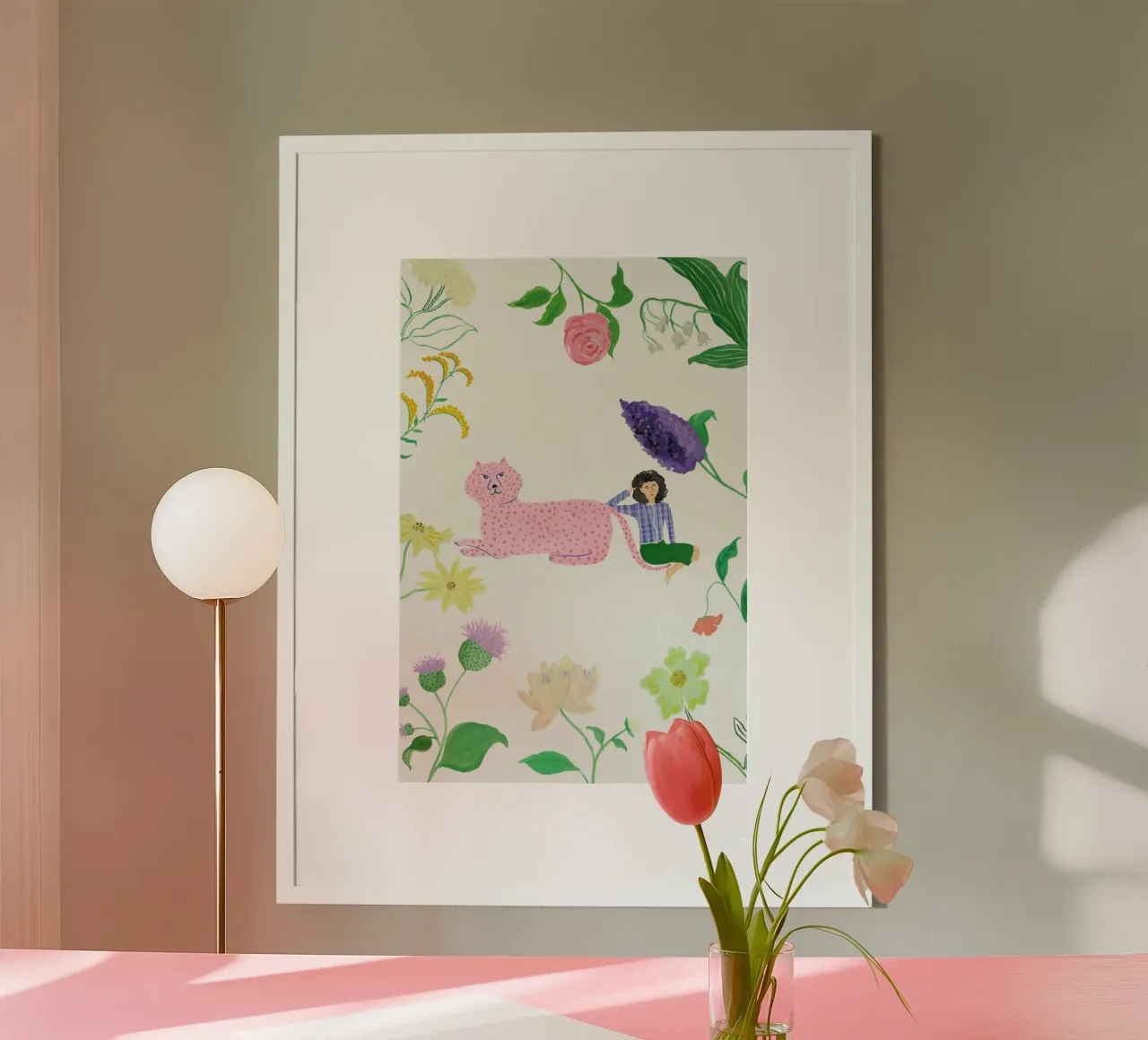 Daydreaming poster con telaio in legno da Atelier Mave