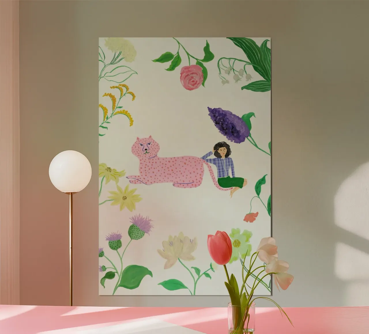 Daydreaming poster con telaio in legno da Atelier Mave