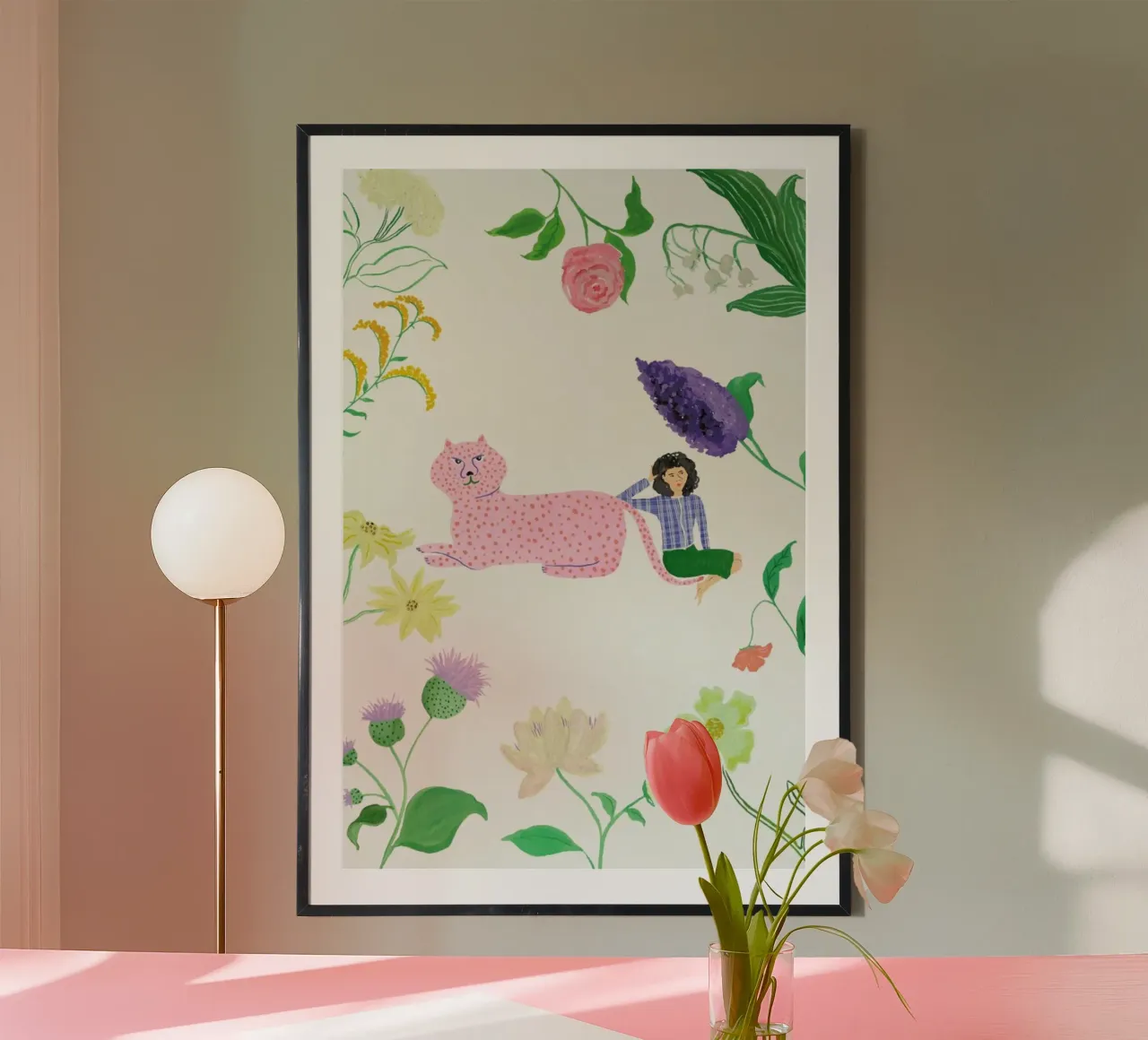 Daydreaming poster con telaio in legno da Atelier Mave