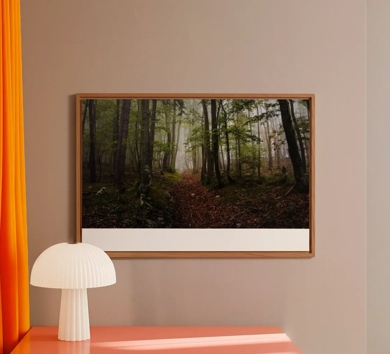 Sussurri di sentieri d'autunno alluminio dibond da PhotoVibe Decor