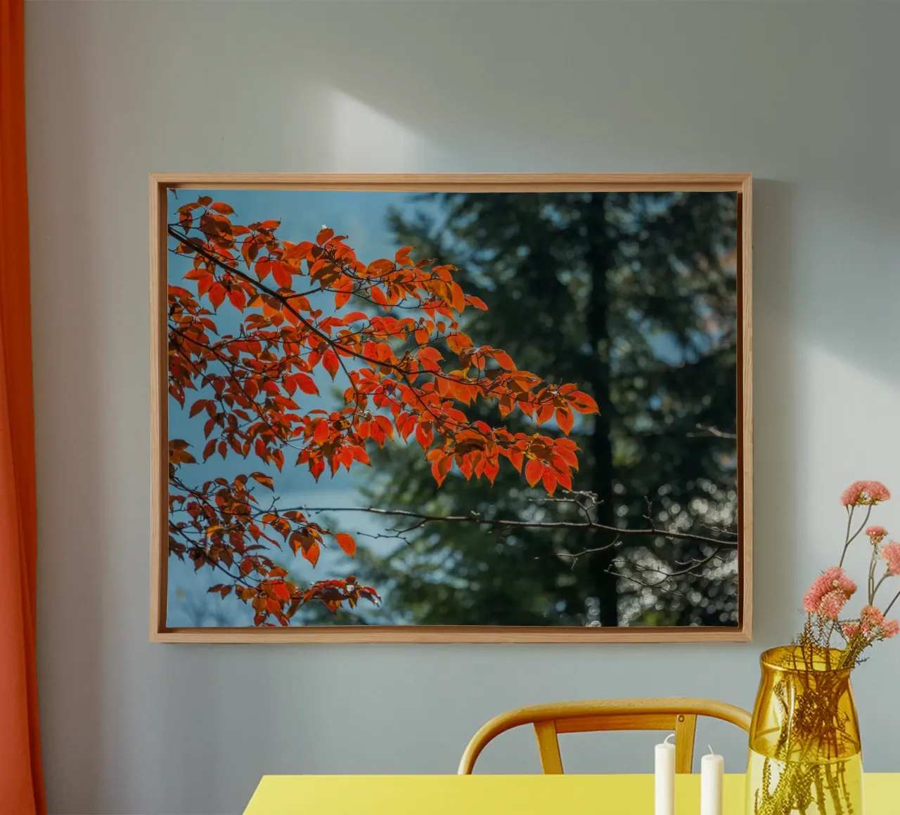Sussurri di sentieri d'autunno tela con Cornice a cassetta da PhotoVibe Decor