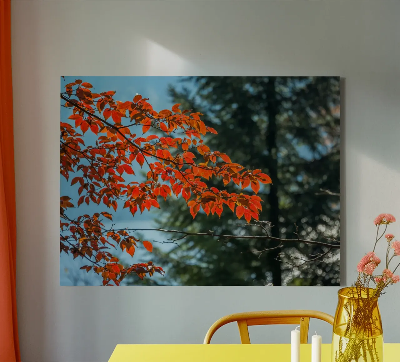 Sussurri di sentieri d'autunno tela con Cornice a cassetta da PhotoVibe Decor