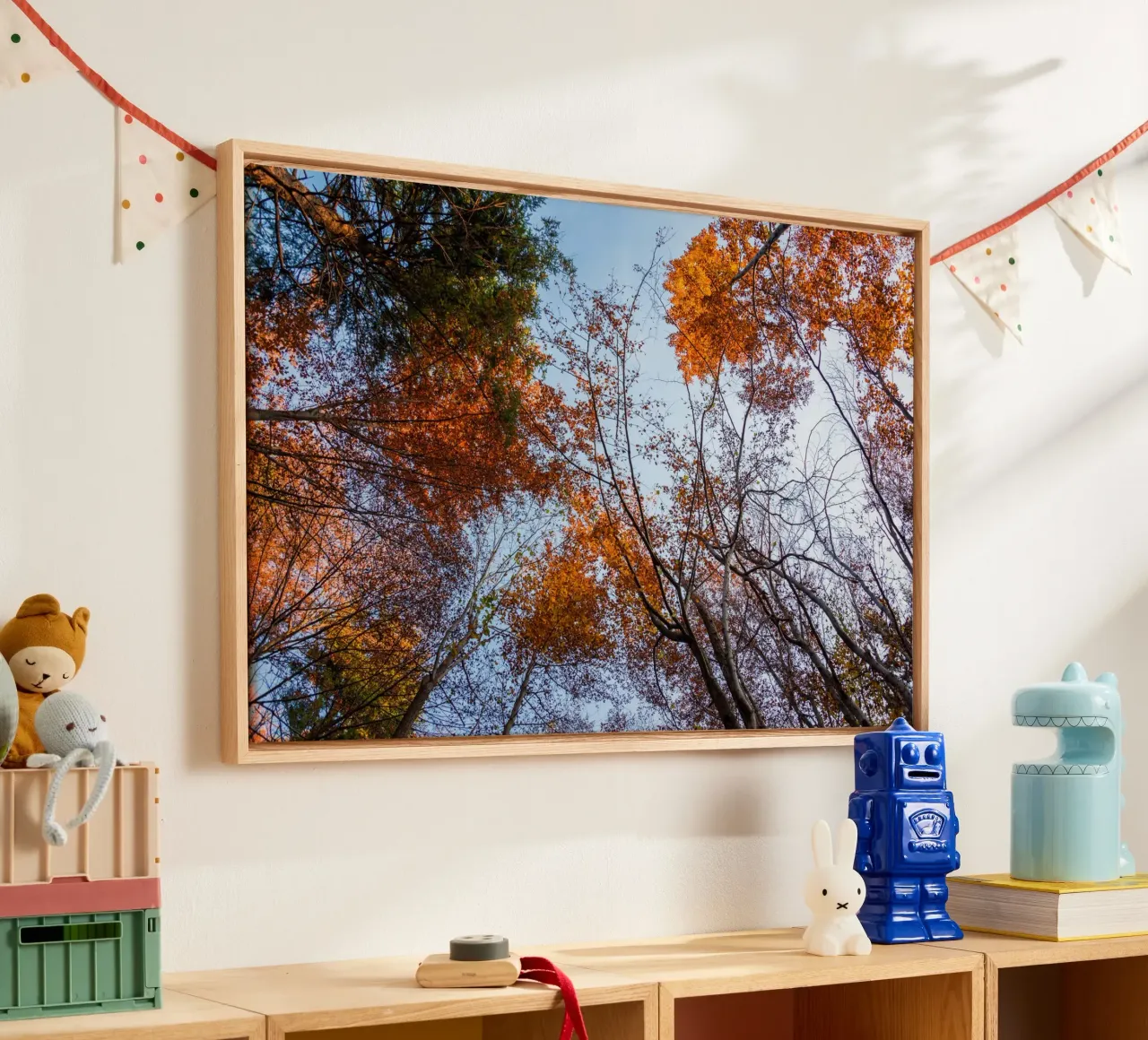 Sussurri di sentieri d'autunno tela con Cornice a cassetta da PhotoVibe Decor