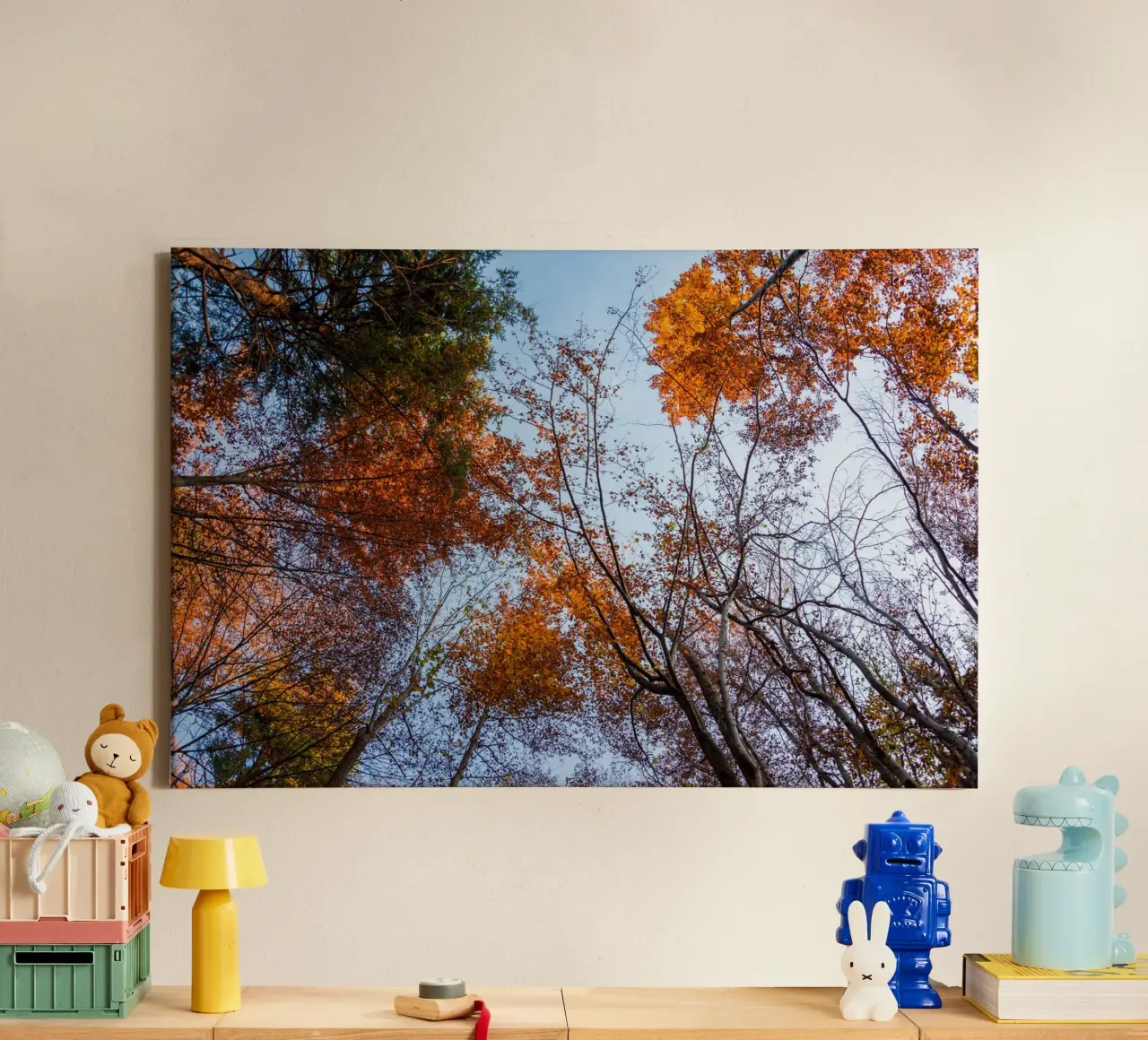 Sussurri di sentieri d'autunno tela con Cornice a cassetta da PhotoVibe Decor