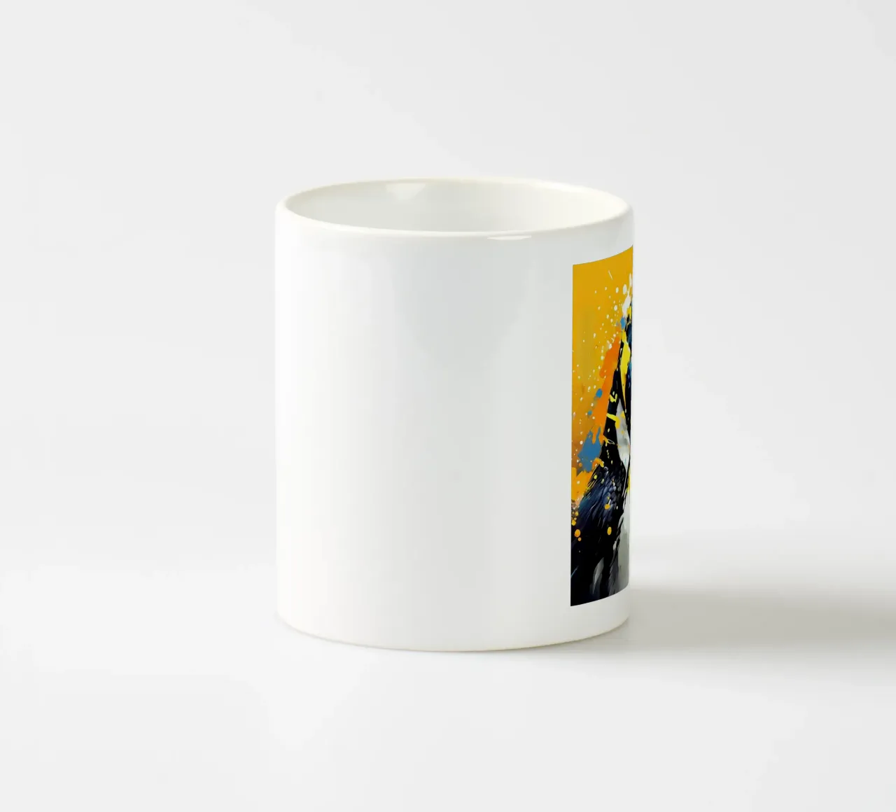 Pinguin_Stil_G_1 keramische mok van Tierisch bunt by LK