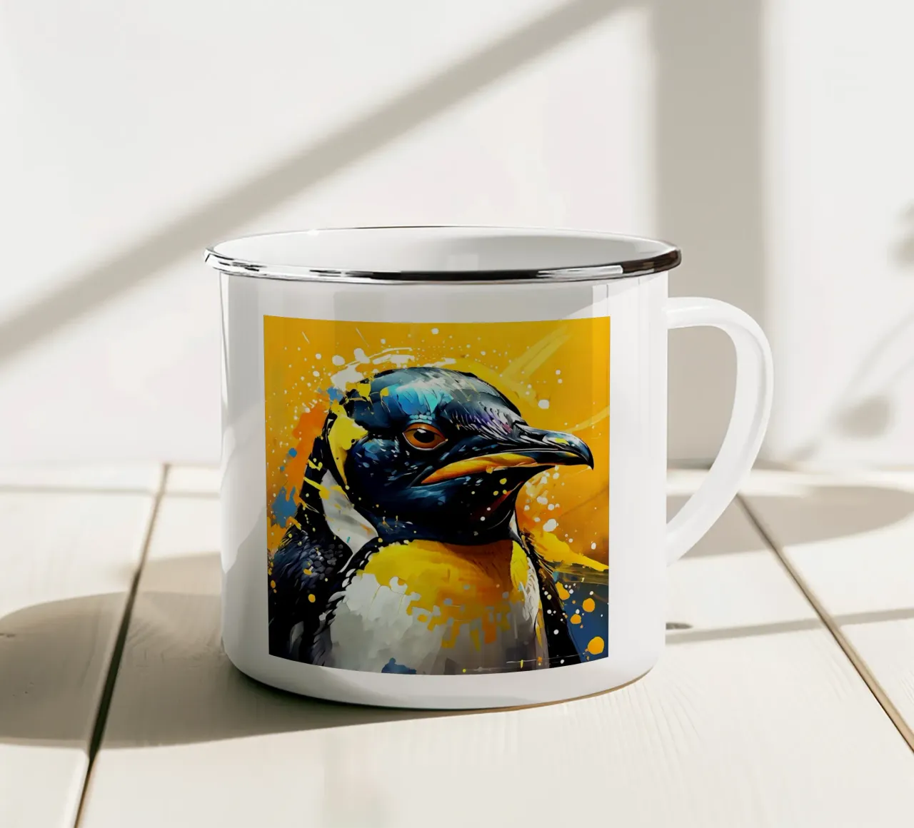 Pinguino_Stil_G_1 tazza in smalto da Tierisch bunt by LK