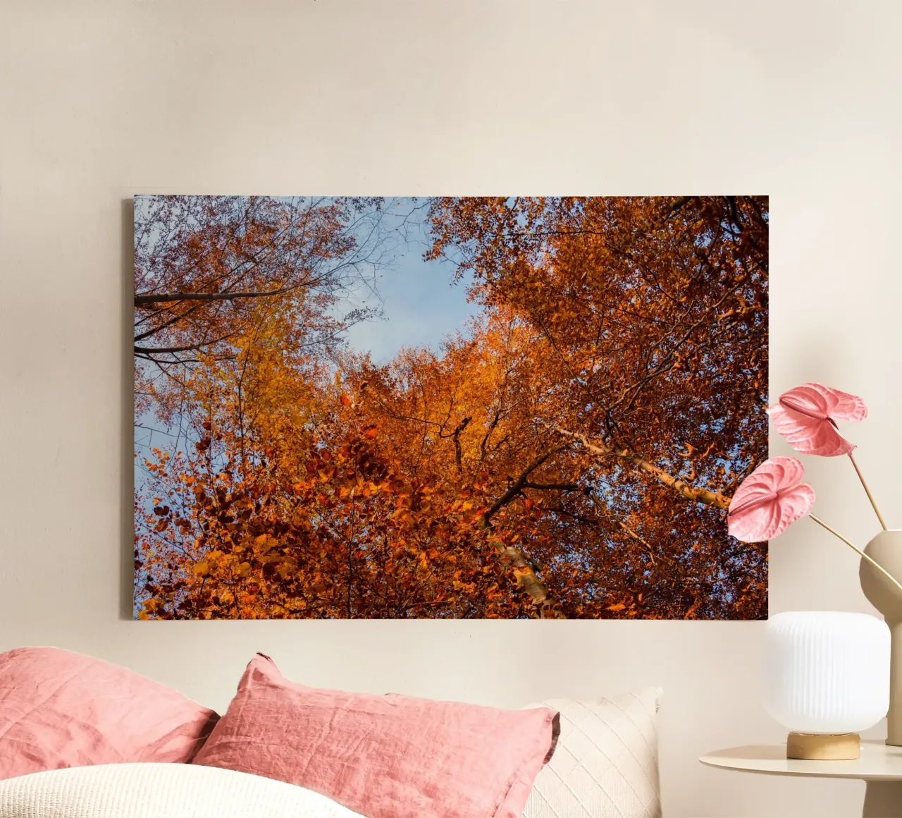 Sussurri di sentieri d'autunno tela con Cornice a cassetta da PhotoVibe Decor