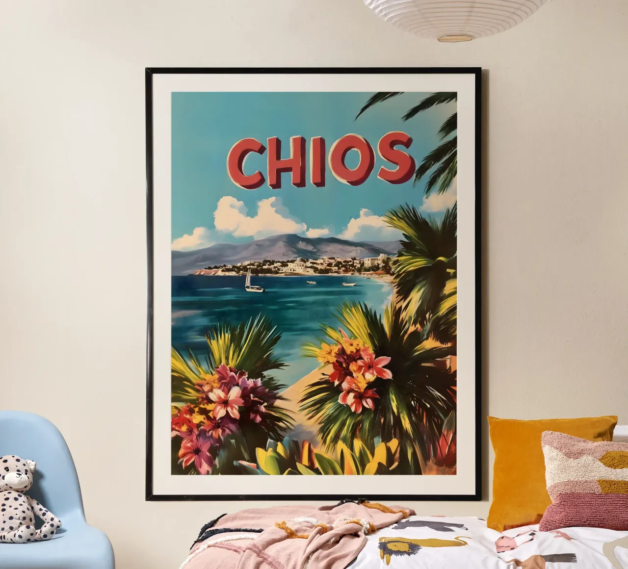 Poster di viaggio vintage di Chios poster da Vintage Travel Art