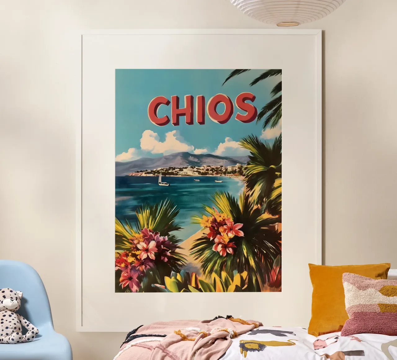 Poster di viaggio vintage di Chios poster da Vintage Travel Art