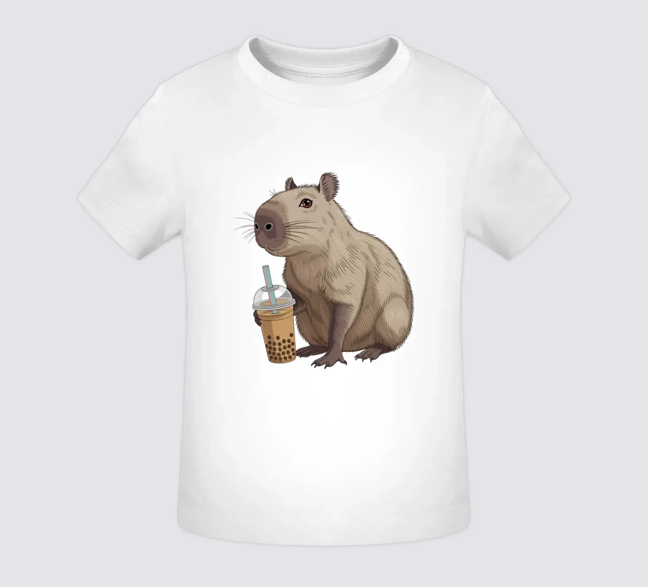 Capy & Bara Bubble Tea maglietta neonato da Shirtfantastisch