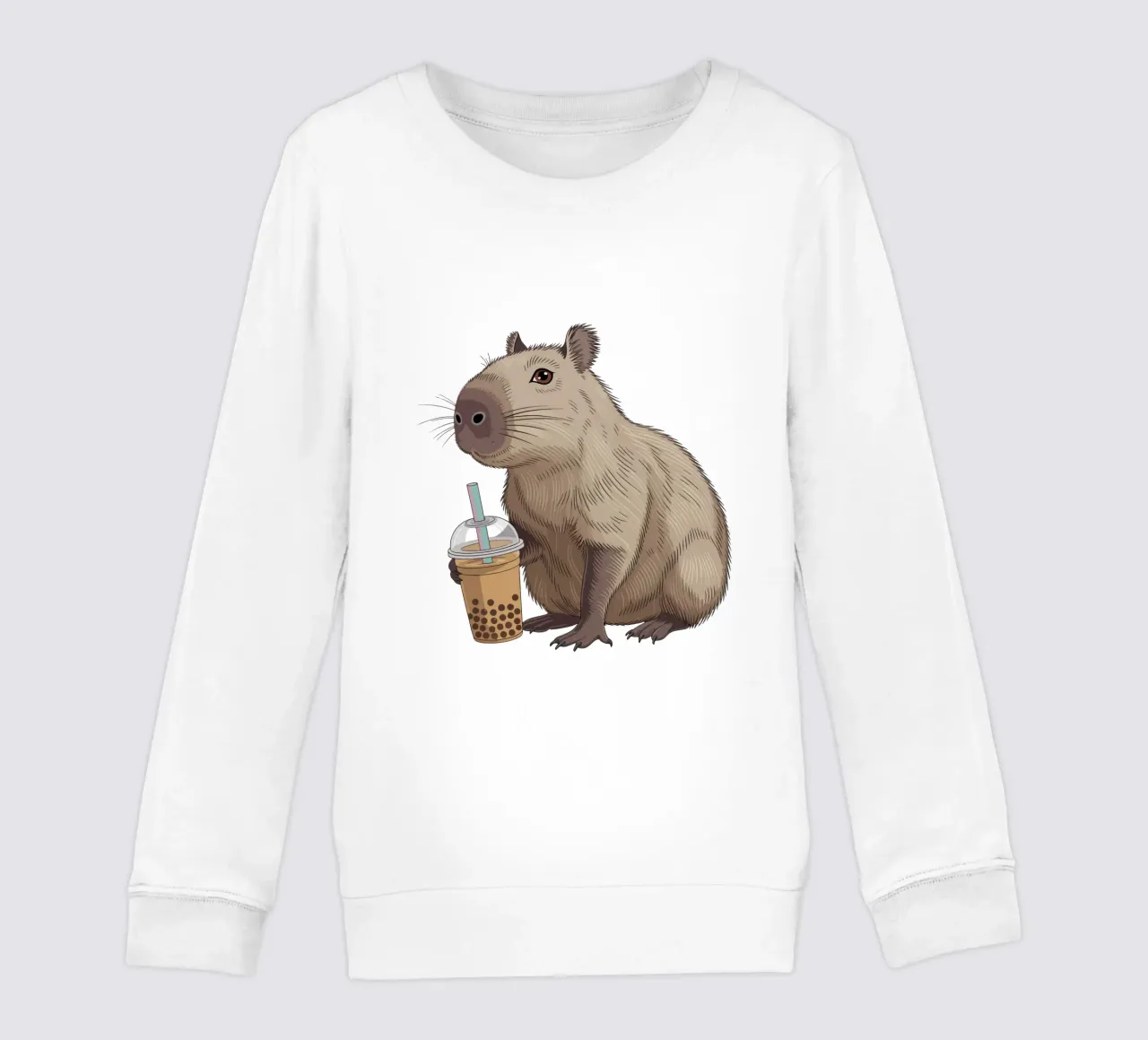 Capy & Bara Bubble Tea felpa bambino da Capy & Bara