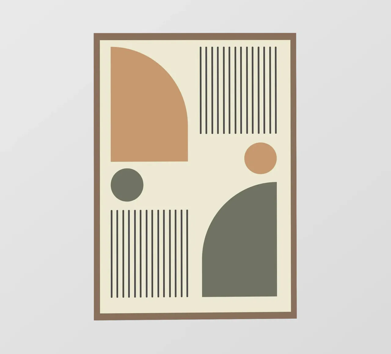 semicerchi linee verticali telo in pvc da Ron Bale