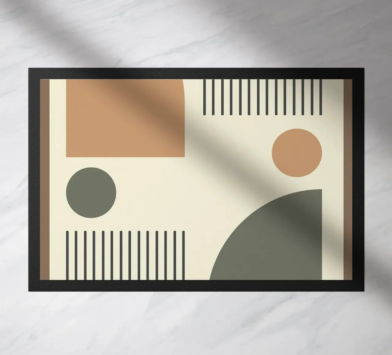 semicerchi linee verticali zerbino da Ron Bale