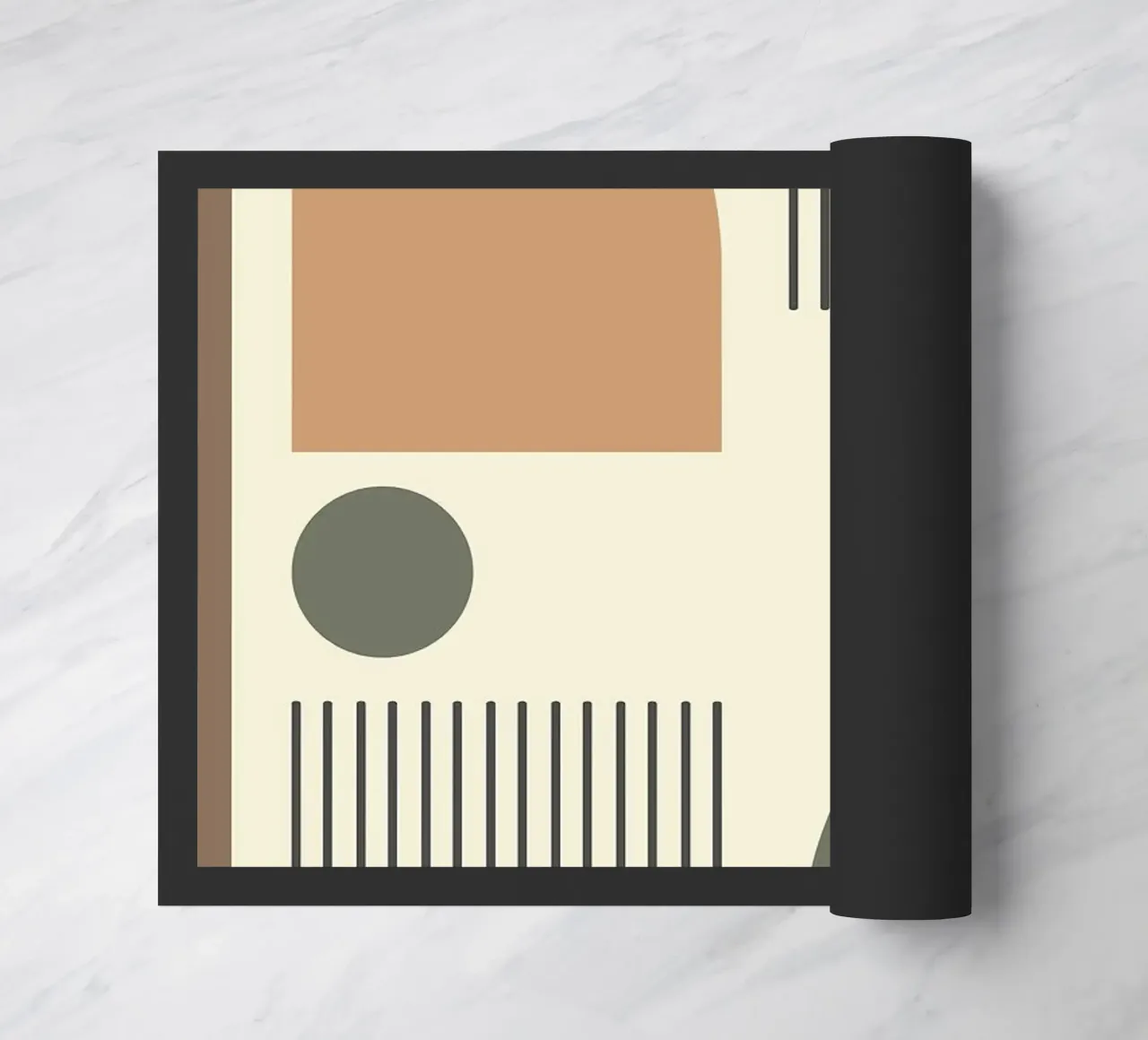 semicerchi linee verticali zerbino da Ron Bale