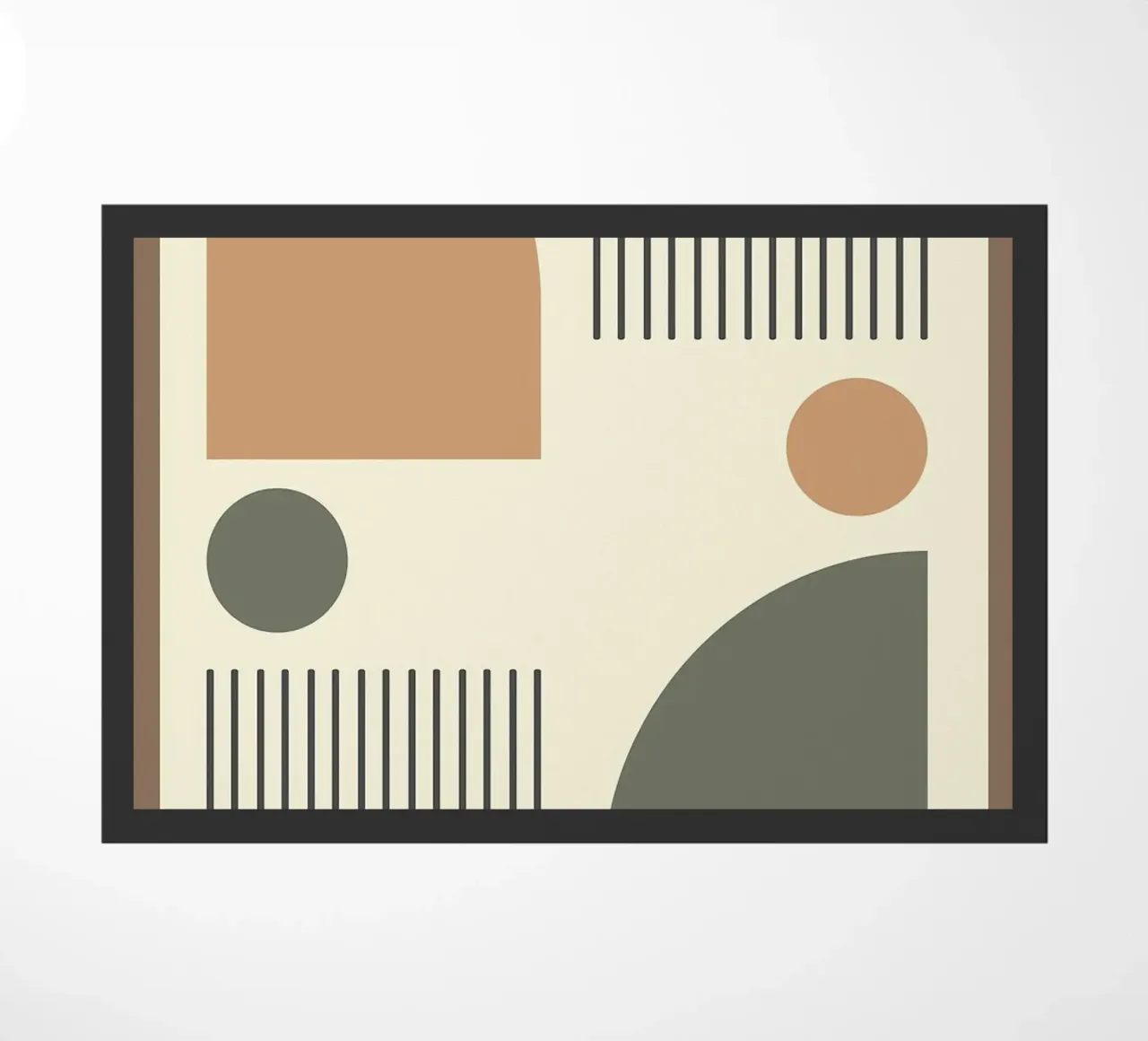 semicerchi linee verticali zerbino da Ron Bale