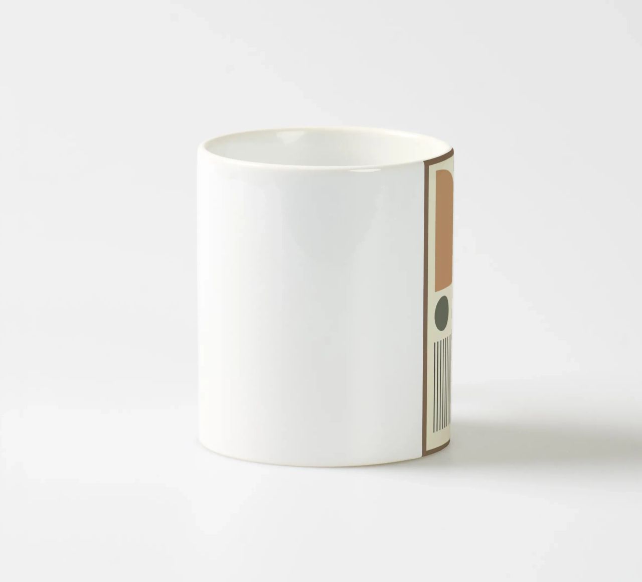 semicerchi linee verticali tazza in ceramica da Ron Bale