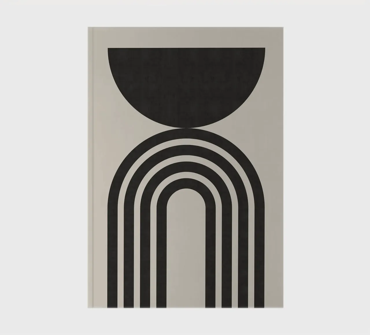 semi-circle arch lines notebook by Ron Bale