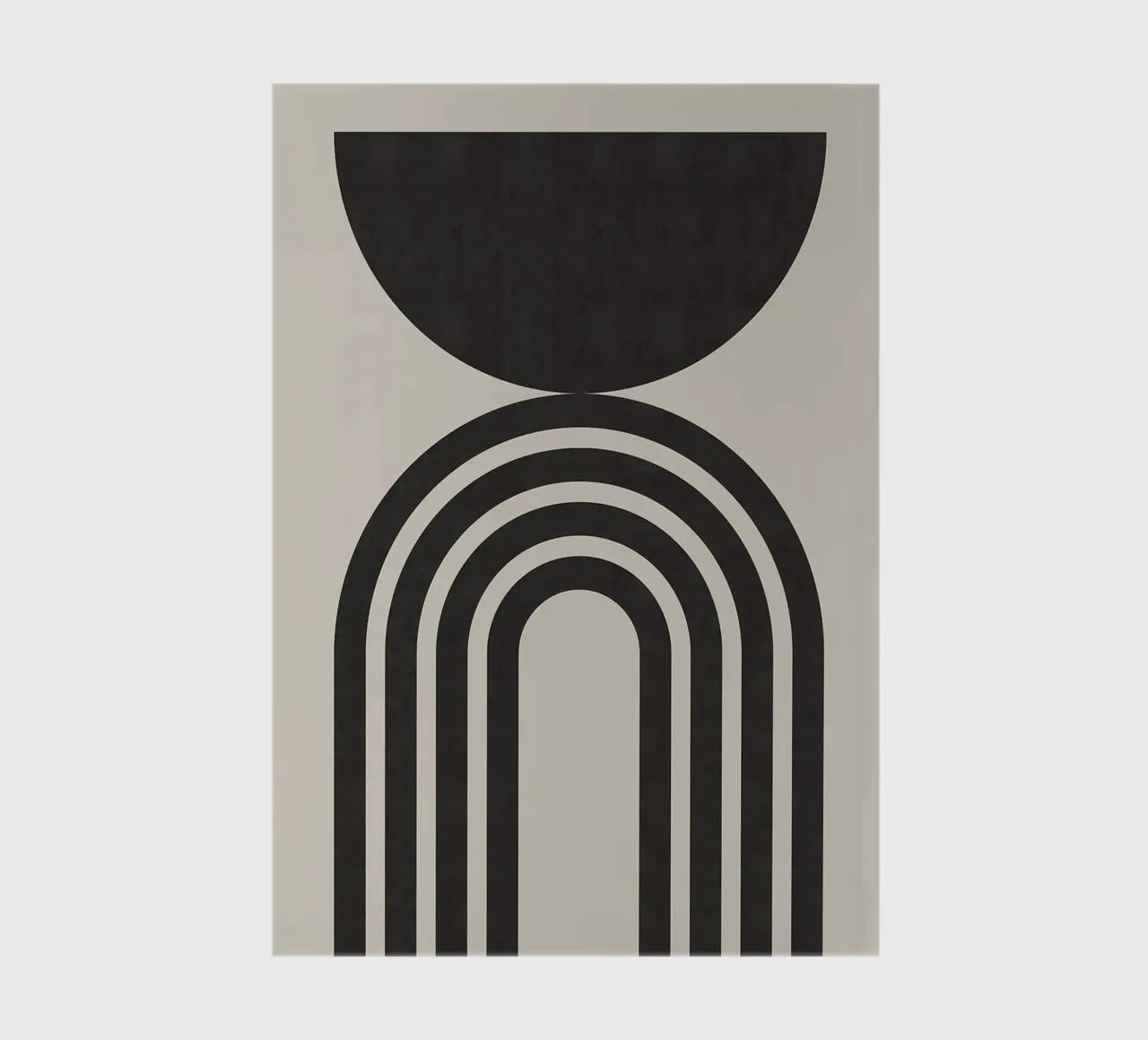 semi-circle arch lines notebook by Ron Bale