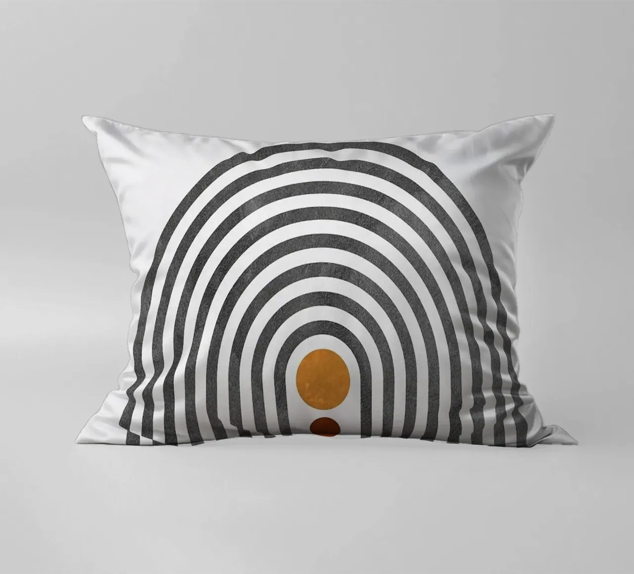 circle semicircle decorative cushion by Ron Bale