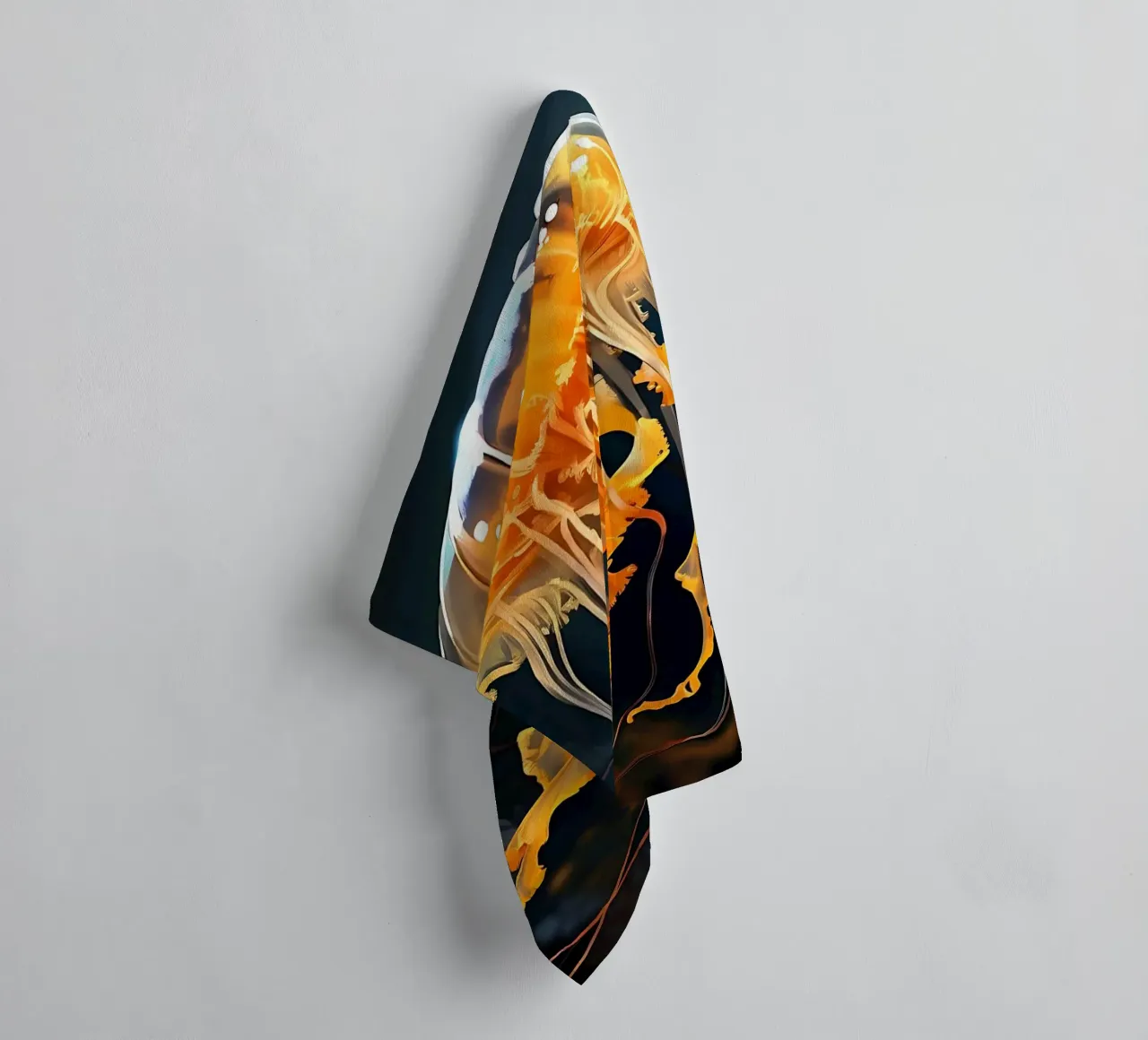 Qualle_Stil_G_1 towel by Tierisch bunt by LK