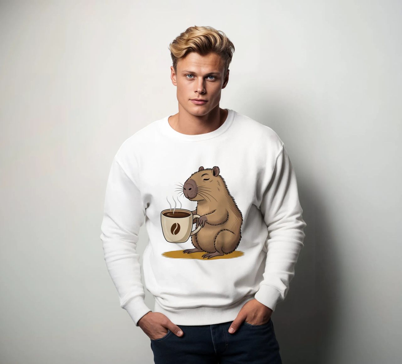 Capy & Bara Kaffeepause felpa da Capy & Bara