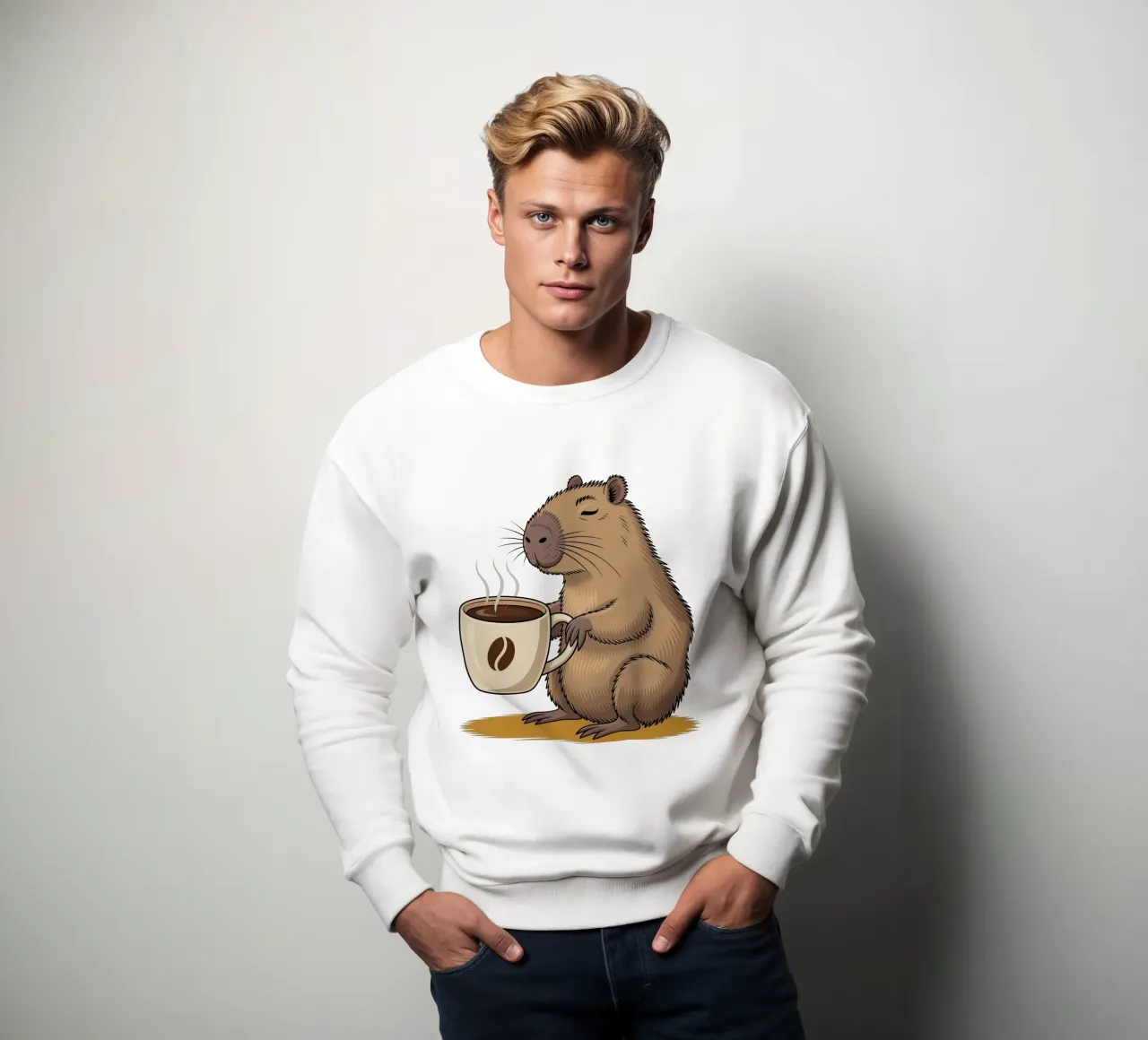 Capy & Bara Kaffeepause sweatshirt by Capy & Bara