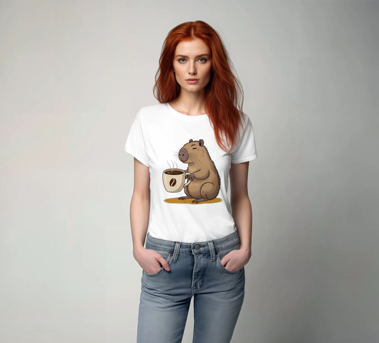 Capy & Bara Kaffeepause t-shirt da Capy & Bara